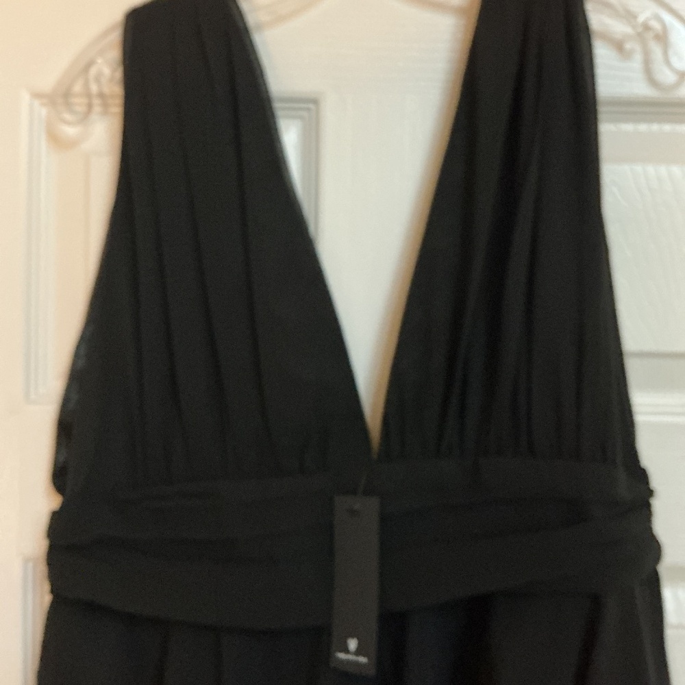 NWT LuLu’s Black Tiered Evening Dress XL - Picture 2 of 7